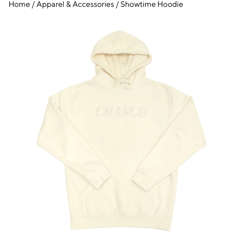 chance athletics embroidered hoodie size small
